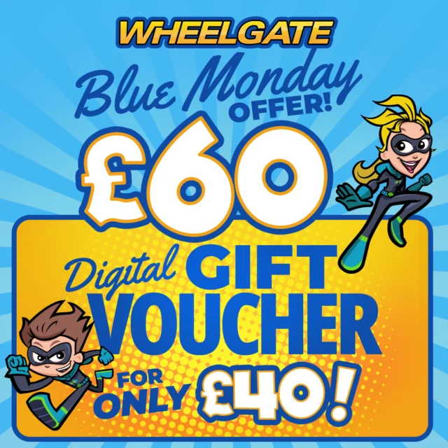 🚨 LAST CHANCE – Blue Monday Offer! 🚨
Today’s your final day to grab a £60 gift voucher for just £40 🤩

🎁 The perfect gift for birthdays, treats or future family days out
⏰ Offer ends tonight at midnight

👉 Head to our website and add the voucher to your basket — discount applied automatically 👀
wheelgatepark.com
.
.
. #themeparks #familythemepark #familydaysout #eastmidlands #FamilyDayOut #birminghammums #leicestershire #daysoutwithkids