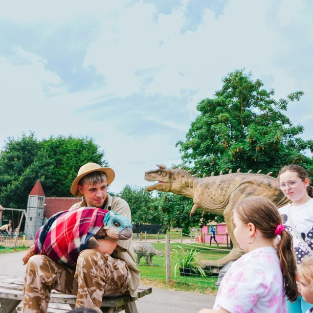 🦕 Don't miss your chance to go prehistoric this summer! 🌿

Meet our incredible dinosaurs, come face-to-face with baby dinos, enjoy live encounters, and make unforgettable family memories! 🦖

It's all included with your park admission, alongside 30+ rides, indoor play and our Splash Play water park! 💦

Book your adventure today before it's extinct! 🦖

www.wheelgatepark.com